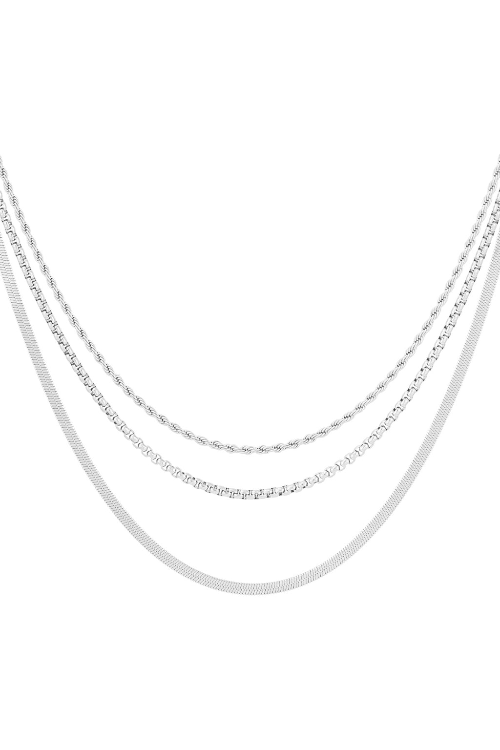 Basic three layer necklace