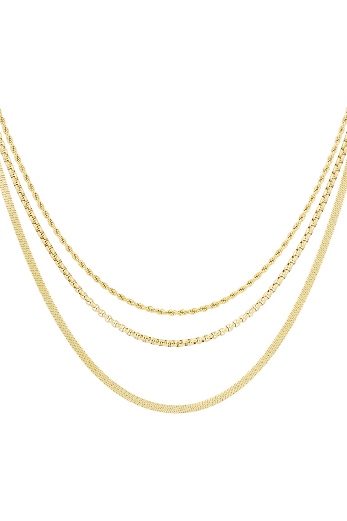 Basic three layer necklace
