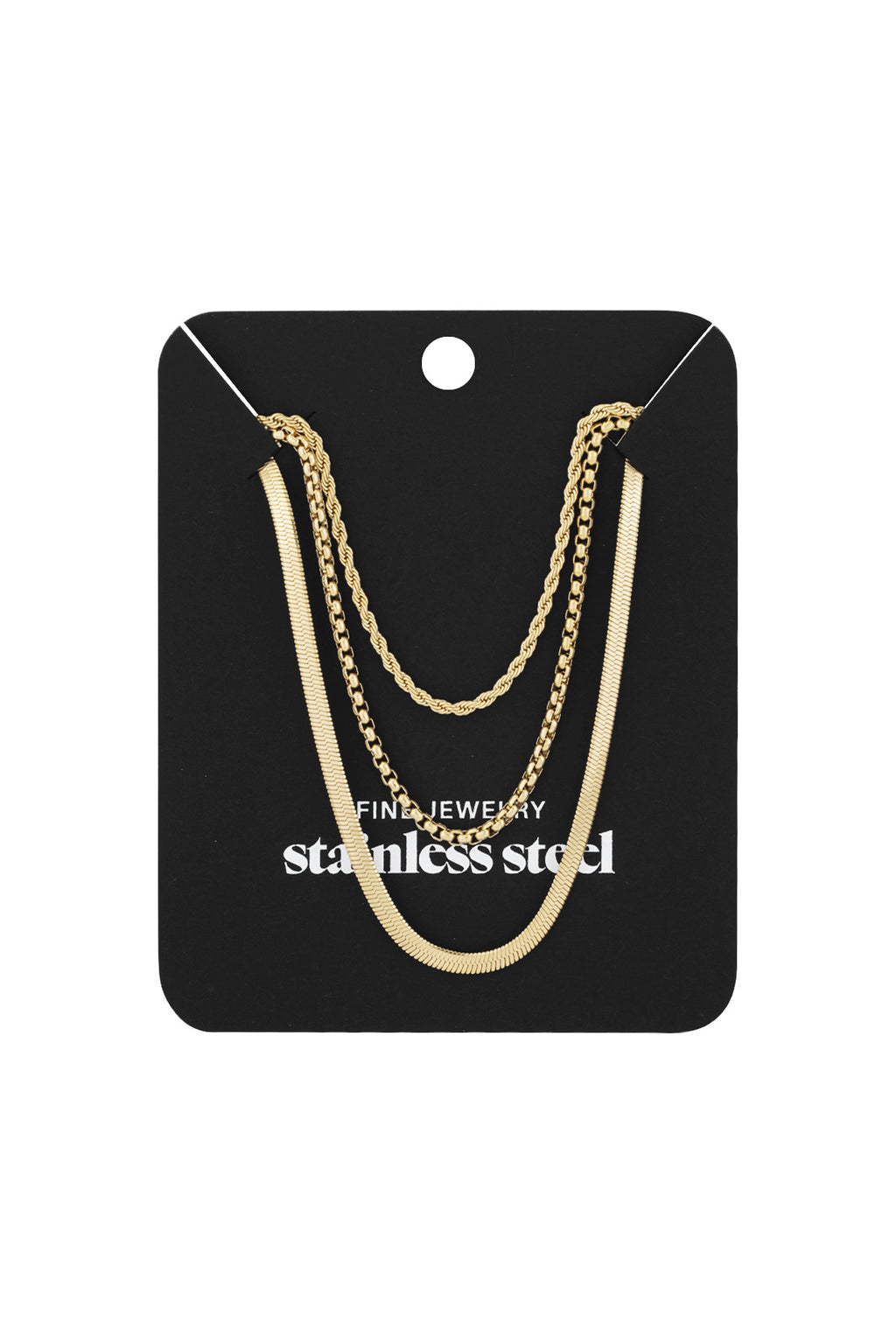 Basic three layer necklace