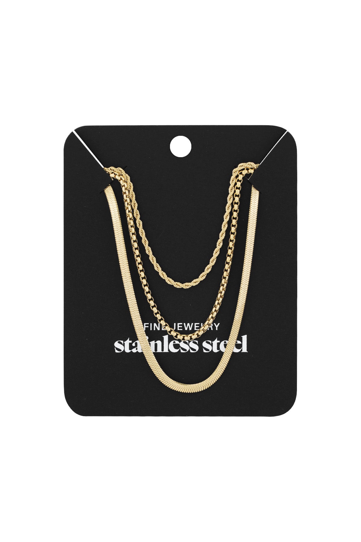 Basic three layer necklace