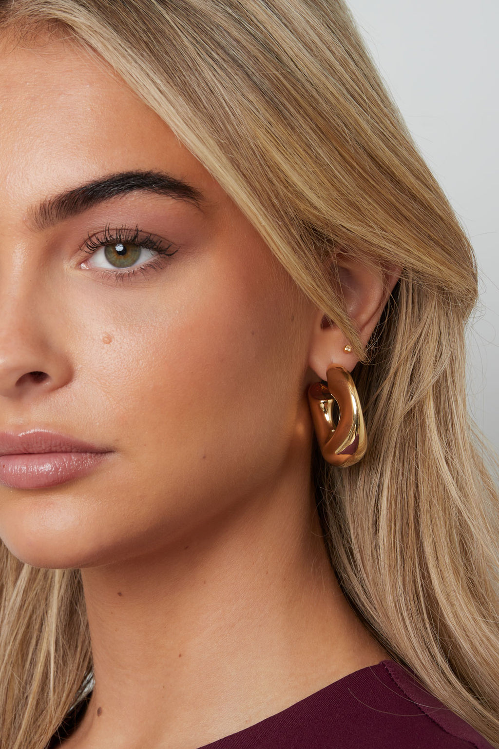 Casual big circle hoops