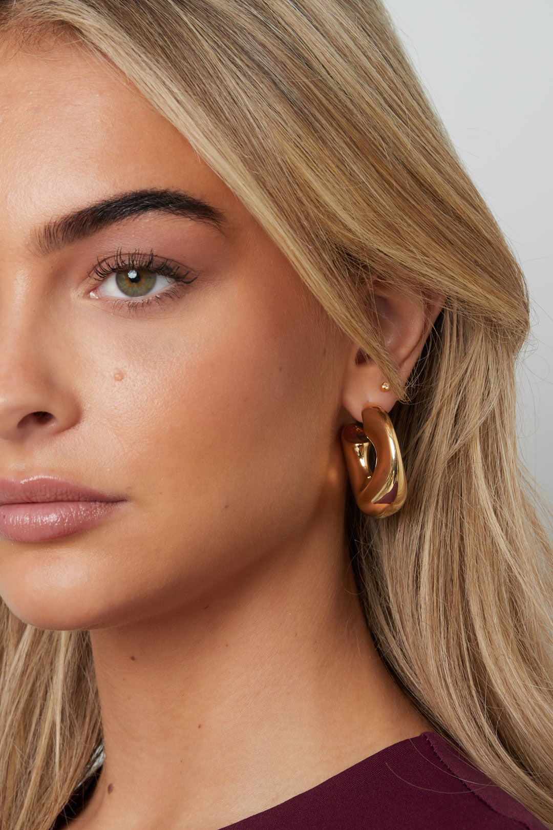 Casual big circle hoops