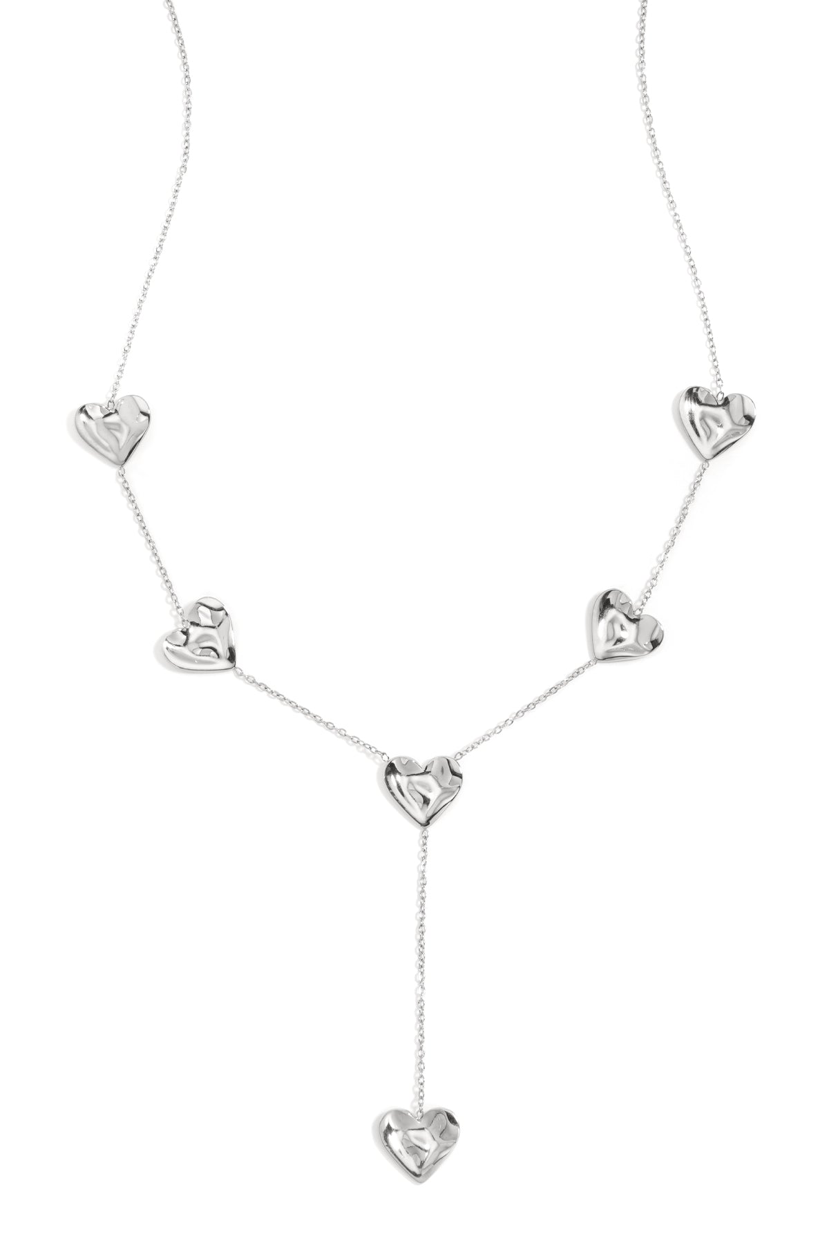 Y-Necklace with hearts