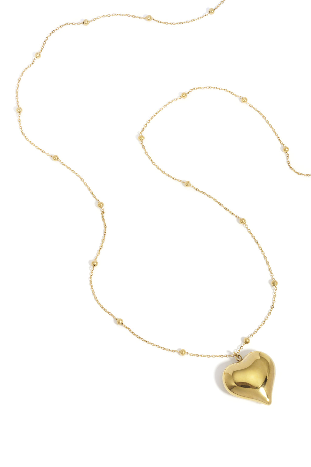 Long heart necklace