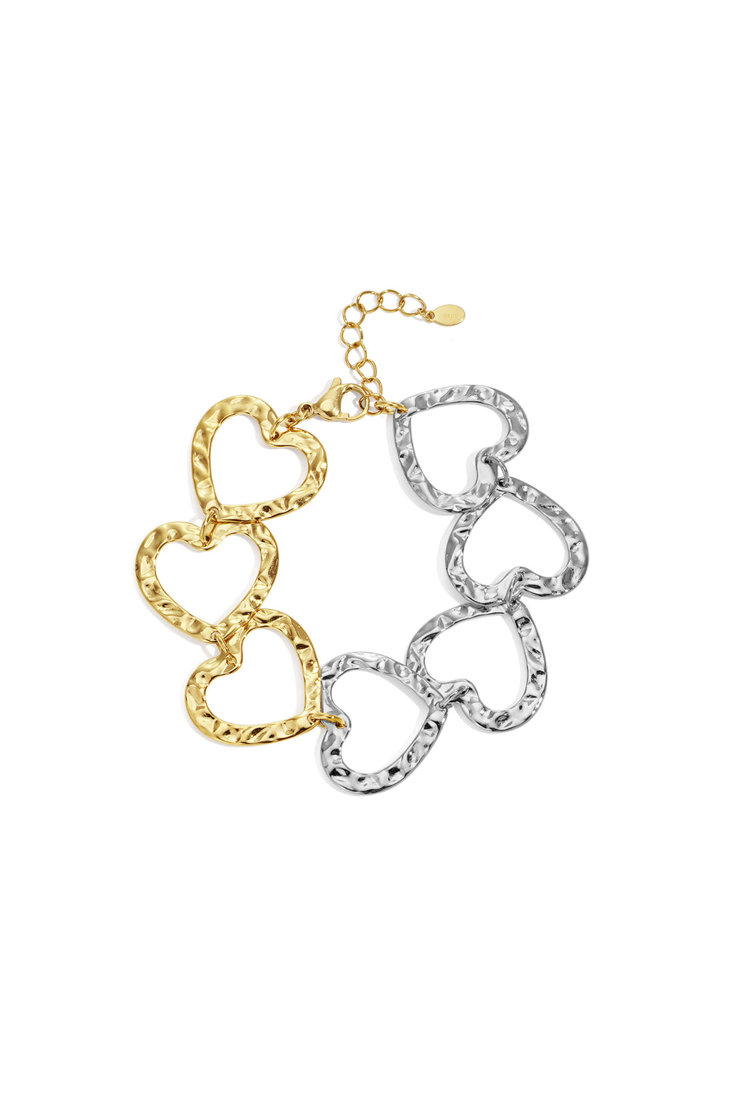 Big open hearts bracelet